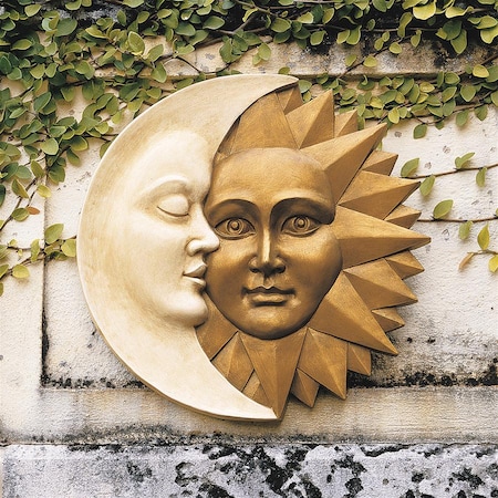 Celestial Harmony: Sun And Moon Wall Sculpture